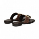 Esclava Aplique Crochet Marron  NOA HARMON