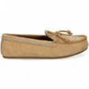 Mocasin Cuentas ante Beige  DE SIENA
