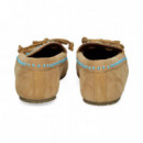 Mocasin Cuentas ante Beige  DE SIENA