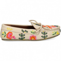 Mocasin Cuentas Flores Multi Hielo  DE SIENA