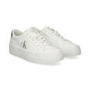 TALON PLATA DEPORTIVO PIEL BLANCO