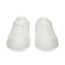 TALON PLATA DEPORTIVO PIEL BLANCO
