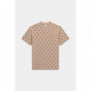 Camiseta con logo Jacquard de Guess
