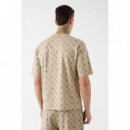 Camiseta Ovidio con estampado logo 4G Peony de Guess