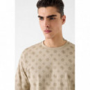 Camiseta Ovidio con estampado logo 4G Peony de Guess