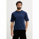 Camiseta Ovidio con estampado logo 4G Peony de Guess