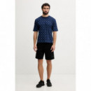 Camiseta Ovidio con estampado logo 4G Peony de Guess