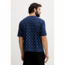 Camiseta Ovidio con estampado logo 4G Peony de Guess