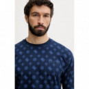 Camiseta Ovidio con estampado logo 4G Peony de Guess