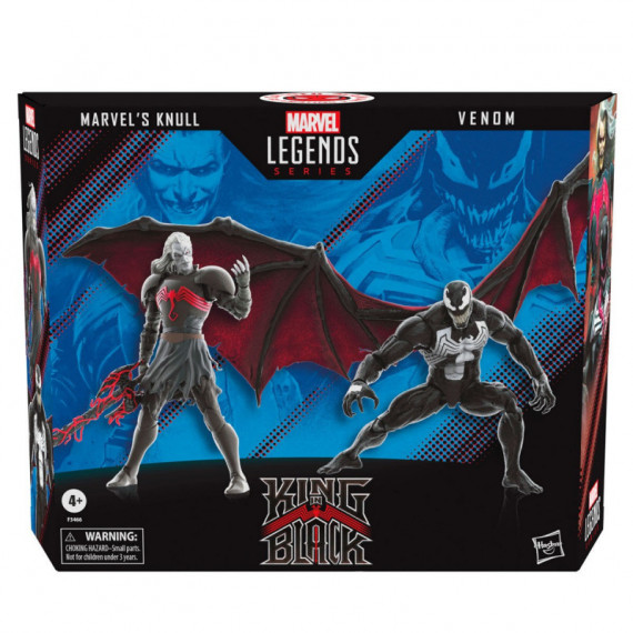 Blister 2 Figuras Marvel Knull y Venom King In Black Marvel Legends 15CM  HASBRO