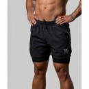 Pantalón Corto Malla Rx Negro  RX HEAVY CORP