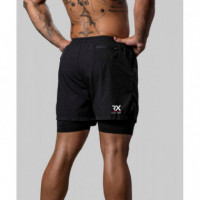 Pantalón Corto Malla Rx Negro  RX HEAVY CORP