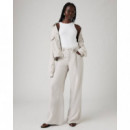 Vaqueros Mujer Pantalón LEVI'S® XL Straight Crystal Gray Linen - Gris