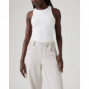 Vaqueros Mujer Pantalón LEVI'S® XL Straight Crystal Gray Linen - Gris