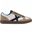 Playeras Munich Blanca Beige Azul
