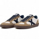 Playeras Munich Blanca Beige Azul