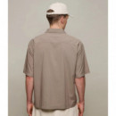 Camisas Camisa MERZ B SCHWANEN de Popelín Faded Grain