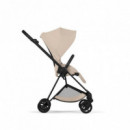 Pack Mios Cozy Beige (chasis Matt Black+capazo Plegable)