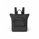 Bolso Mochila con Cambiador Kaos Negro  TOUS