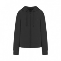 Sudadera con Capucha y Cremallera  GUESS