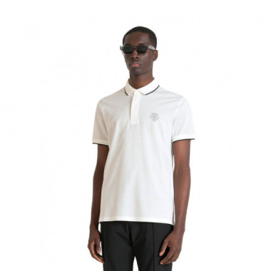 Polo Regular Fit de Piqu&eacute; con Parche de Tigre  ANTONY MORATO