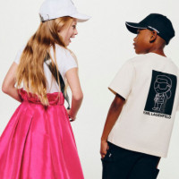 Camiseta con Silueta de Ikon Kids  KARL LAGERFELD