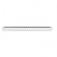 LANBERG PATCH PANEL 24 PUERTOS 1U RACK 19 PARA MODULOS KEYSTONE GRIS