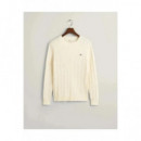 Jersey Cotton Cable C-neck  GANT