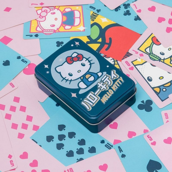Baraja de Cartas Hello Kitty (caja Metalica de Naipes)  PALADONE