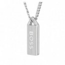 Collar Kasem Plateado  BOSS