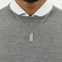 Collar Kasem Plateado  BOSS