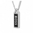 Collar Kasem Plateado  BOSS