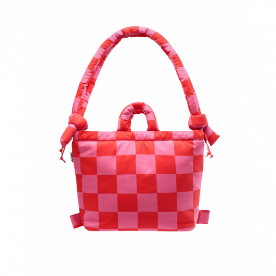 OLEND Bolsos Bolso Mochila ölend Ona Soft Bag Check Red + Pink