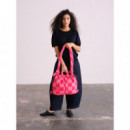 OLEND Bolsos Bolso Mochila ölend Ona Soft Bag Check Red + Pink