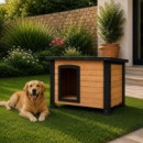 CASETA DE PERRO MADERA SERIE AKITA DONNA GARDEN