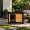 CASETA DE PERRO MADERA SERIE AKITA DONNA GARDEN
