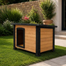 CASETA DE PERRO MADERA SERIE AKITA DONNA GARDEN