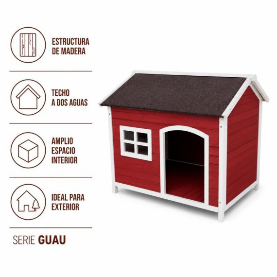Caseta de Perro Madera Serie Guau DONNA GARDEN - Guanxe Atlantic Marketplace