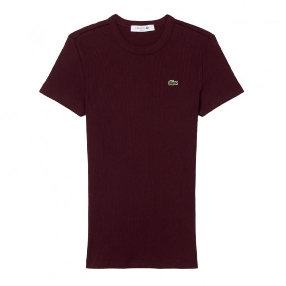 Camiseta de canalé de corte ajustado