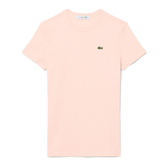 Camiseta de canalé de corte ajustado