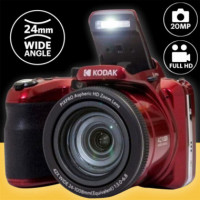 Kodak Pixpro AZ425 Cámara Digital 20Mp y 42x Zoom Roja + Funda de Regalo
