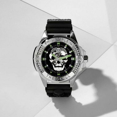RELOJ THE SKULL PLATEADO