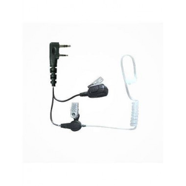 JETFON JR-1802 Micro Auricular Para KENWOOD Tubo Acustico Transparente