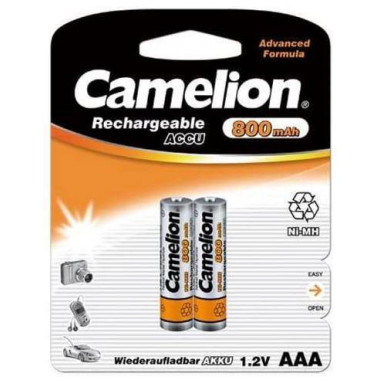 CAMELION Pack 2 Pilas AAA Recargables 1.2V/800Mah BAT405