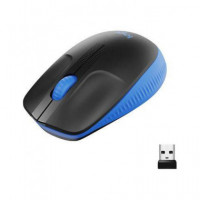 LOGITECH Raton Inalambrico M190 Negro-azul Ambidiestro