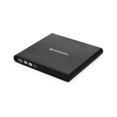 VERBATIM Grabadora Externa CD/DVD Usb 2.0 Negra 53504