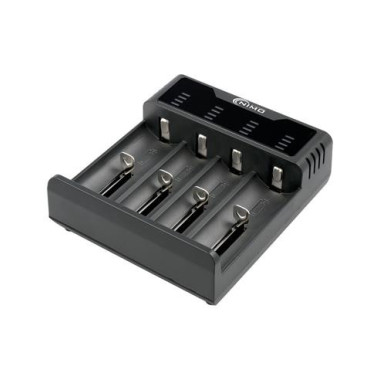 NIMO Cargador de Baterias de Ion-Litio/NI-MH/NI-CD por USB para 4  CAR402 26650, 22650, 18650, 18350