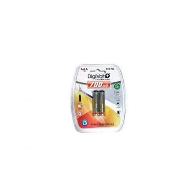 DIGIVOLT Pack 2 Pilas Recargables AAA 700Mah NI-MH BT2-700