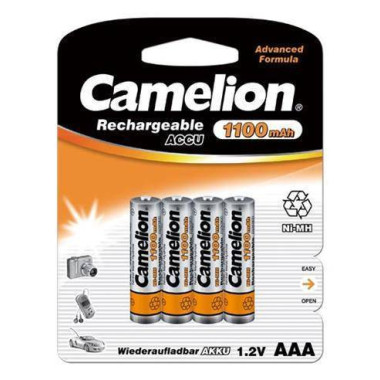 CAMELION Pilas AAA Recargable 1100Mah Pack de 4