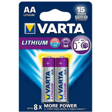 VARTA Pack de 2 Pilas Ultra Litio AA 1.5V FR1450S